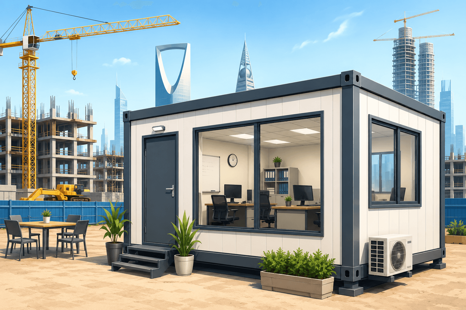 Why Portable Office Cabins Are Essential for Construction Projects in Saudi Arabia